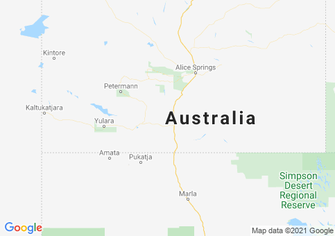 Placeholder image for map of Australia