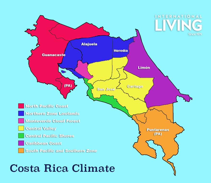 Regional Weather in Costa Rica