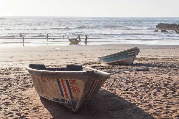 Fishing boats like this ply the waters off the Guanacaste Peninsula daily