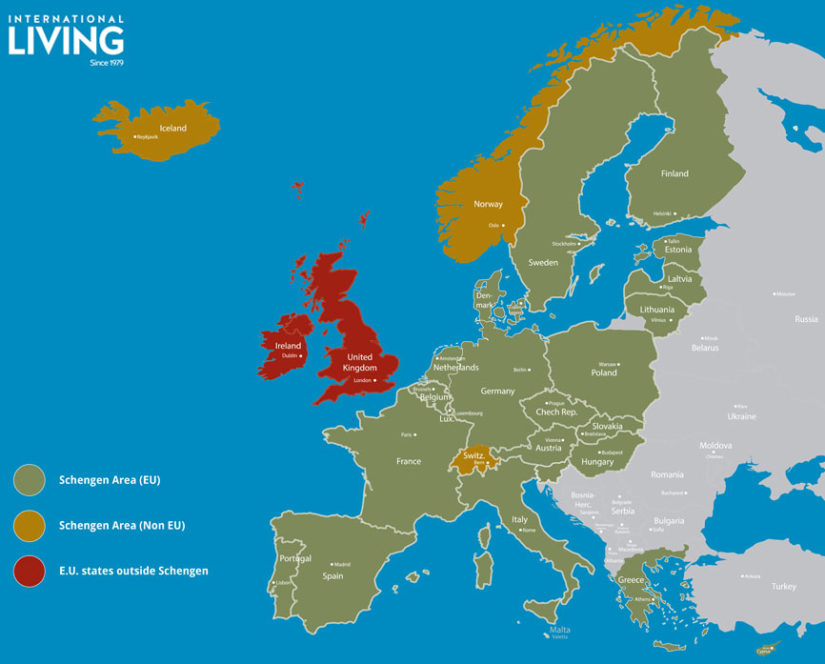 can you travel to ireland with schengen visa