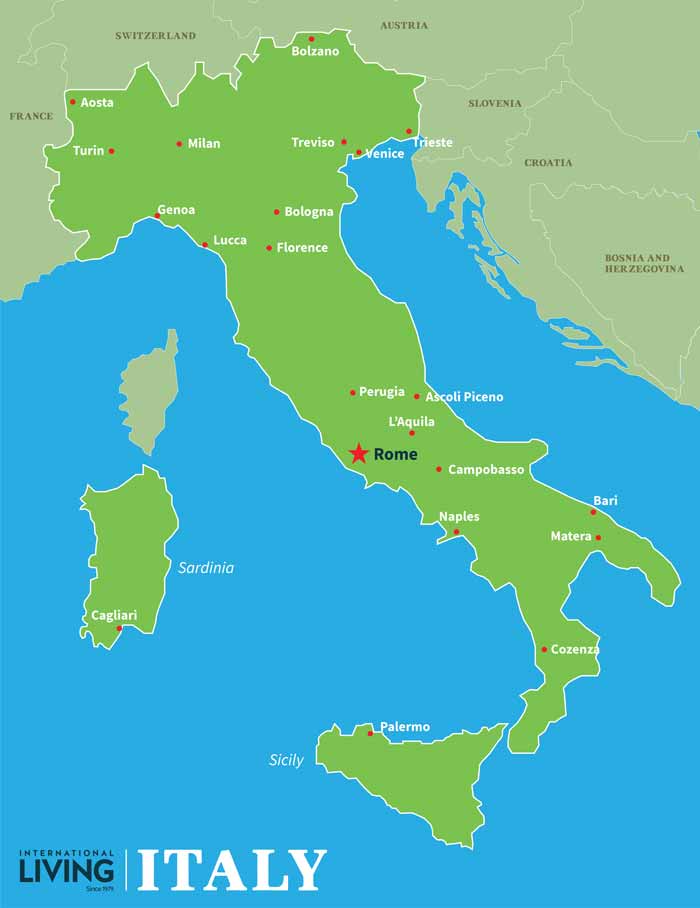 Where Is Italy On A Map Where Is Italy?   International Living