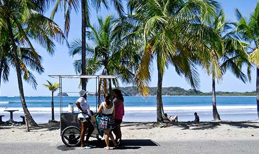 Costa Rica Beach and Ice Cream Truck