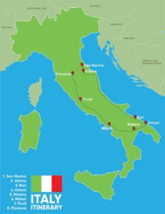 Italy itinerary 