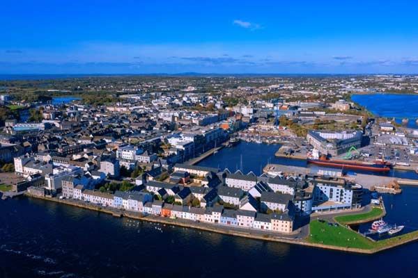 aerial view of galway