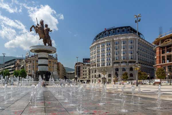 Pay Homage to the Warrior on a Horse in Macedonia Square