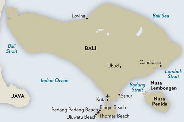 Map of Bali