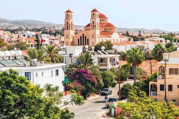 The city of Paphos, Cyprus