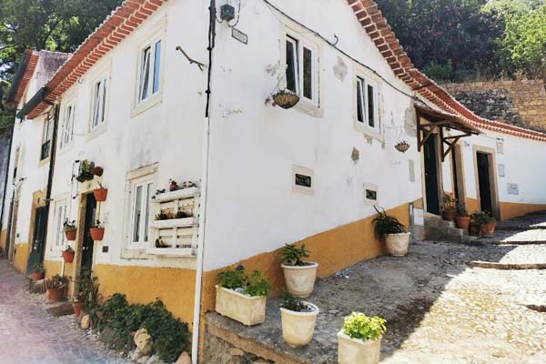 This renovated three-bed lists for €170,000 ($178,671) in Tomar, Portugal