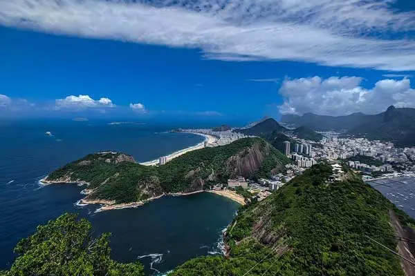Their time in Rio allowed the Bauches to capture this view of the city from the top of Sugar Loaf