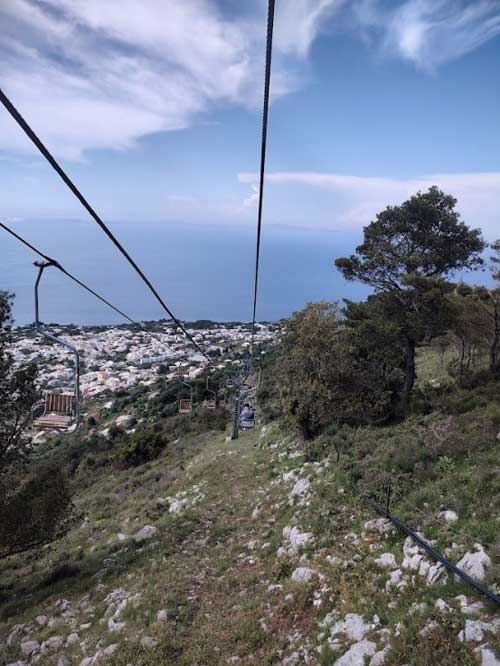 The Seggiovia will hoist you through the crisp Capri air