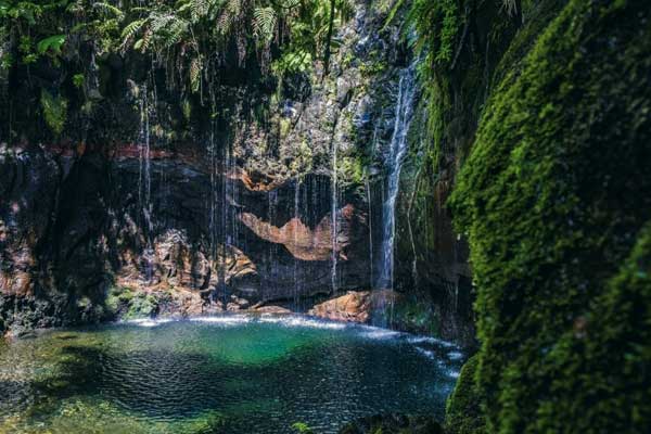 Waterfall near Lagoa das 25 fontes